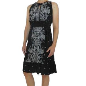 Bila Black and White Tank Dress - Size XL
